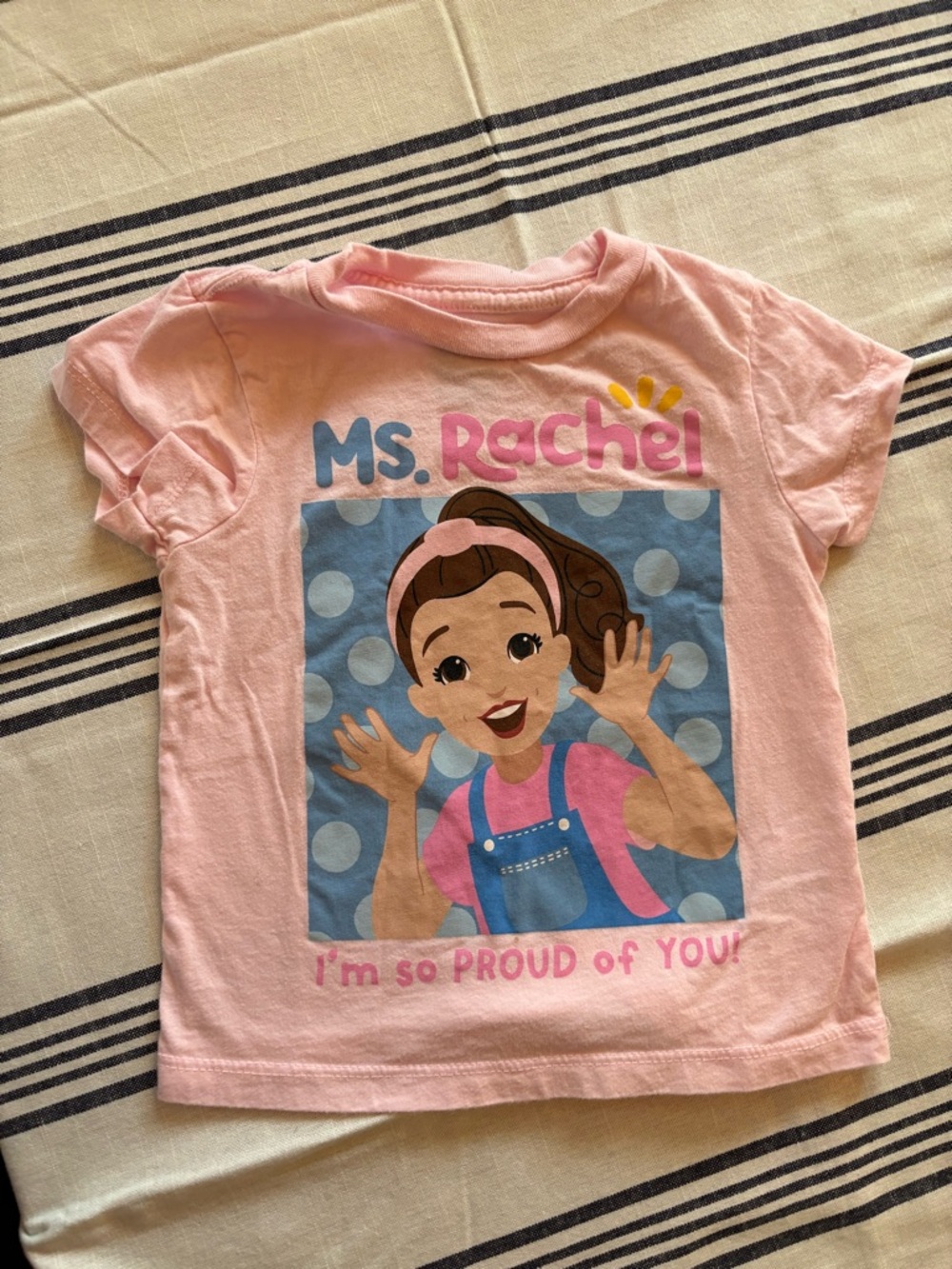 Pink 'Ms. Rachel' Cartoon Graphic Tee